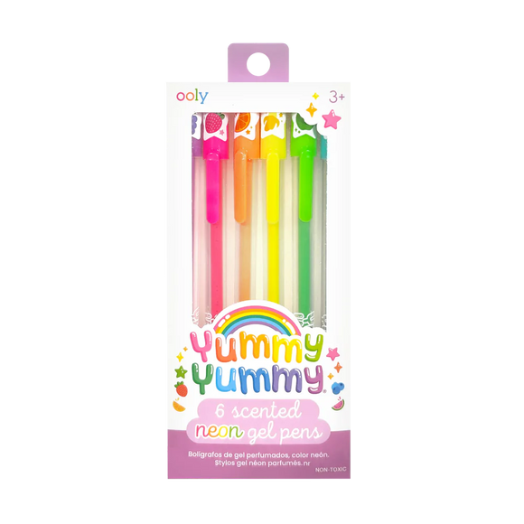 Ooly Yummy Yummy Scented Gel Pens - Neon - Set of 6