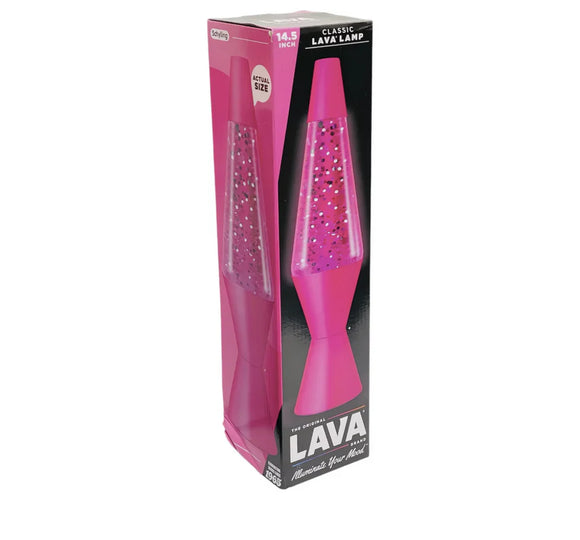 Lava® Lamp Pink Sparkle 14.5