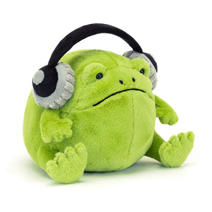 Jellycat Ricky Rain Frog with Headphones 7"