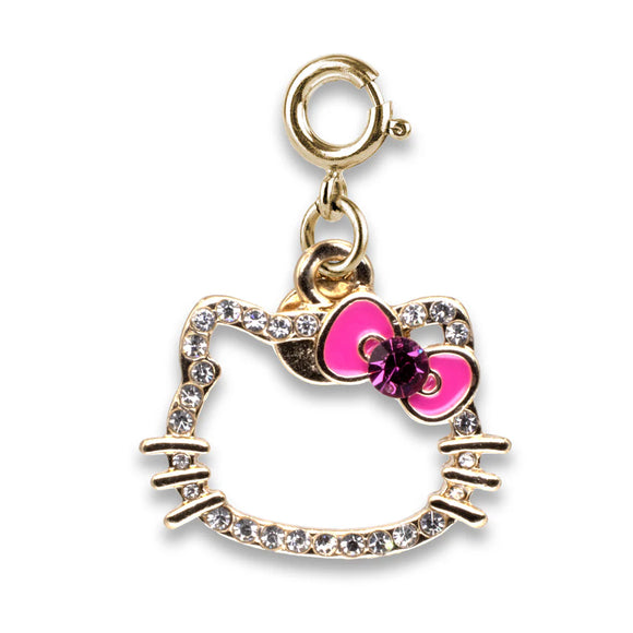 Charm It Gold Bling Hello Kitty Silhouette