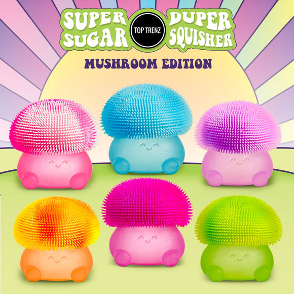 Top Trenz Super Duper Sugar Squisher Toy - Mushroom