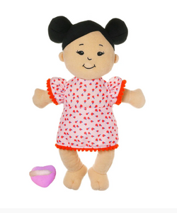 Manhattan Toy® Wee Baby Stella Light Beige with Black Buns