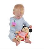 Manhattan Toy® Wee Baby Stella Light Beige with Black Buns