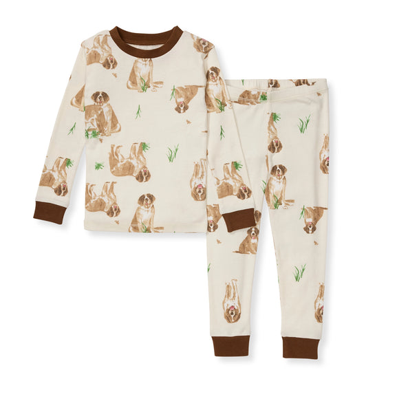 Burt's Bees Organic Snug Fit Two-Piece Pajamas St. Bernard