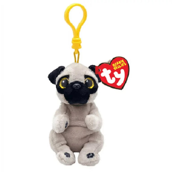 TY Beanie Bellie Keychain Clip Izzy Pug