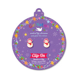 Girl Nation Clip-On Earrings: Snowman Wonderland