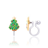 Girl Nation Clip-On Earrings: Happy Christmas Tree