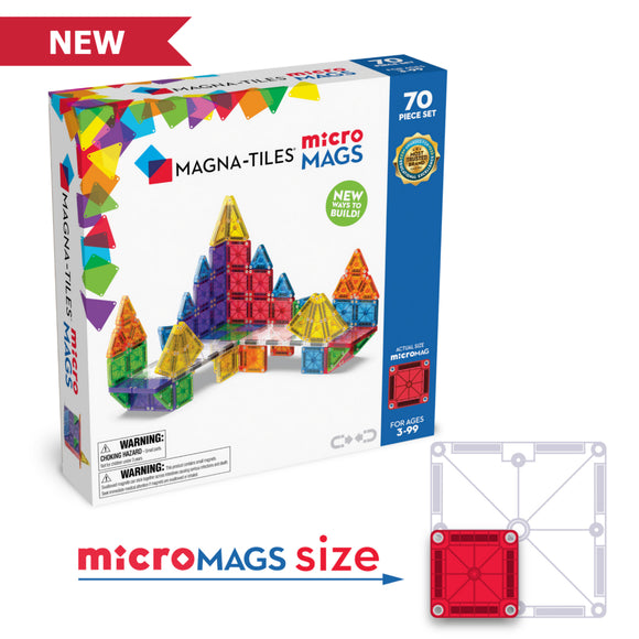 Magna-Tiles® microMAGS Deluxe Set (70 pieces)