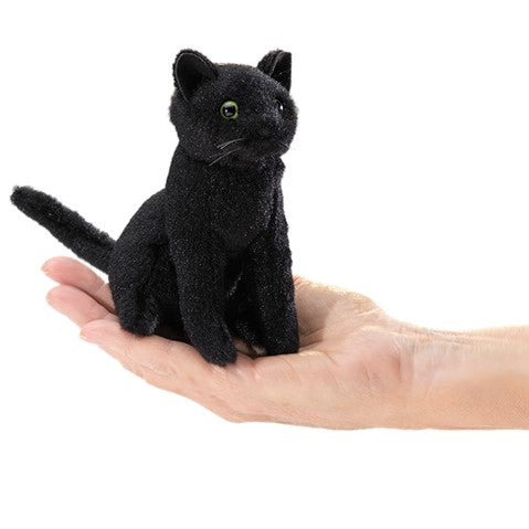 Folkmanis® Finger Puppet: Mini Black Cat