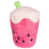 Squishable®  Snackers Bubble Tea Strawberry 7"