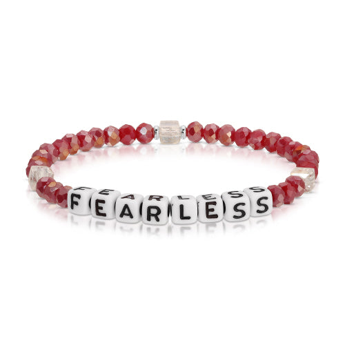 Bead Bracelet Fearless - Cranberry