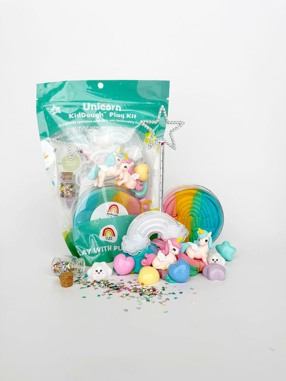 Earth Grown KidDough: Bagged Sensory Kit - Unicorn