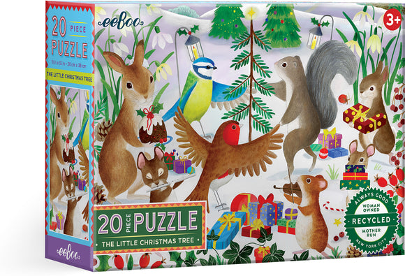 eeBoo 20 Piece Puzzle The Little Christmas Tree