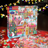 eeBoo 1000 Piece Puzzle Holiday Village