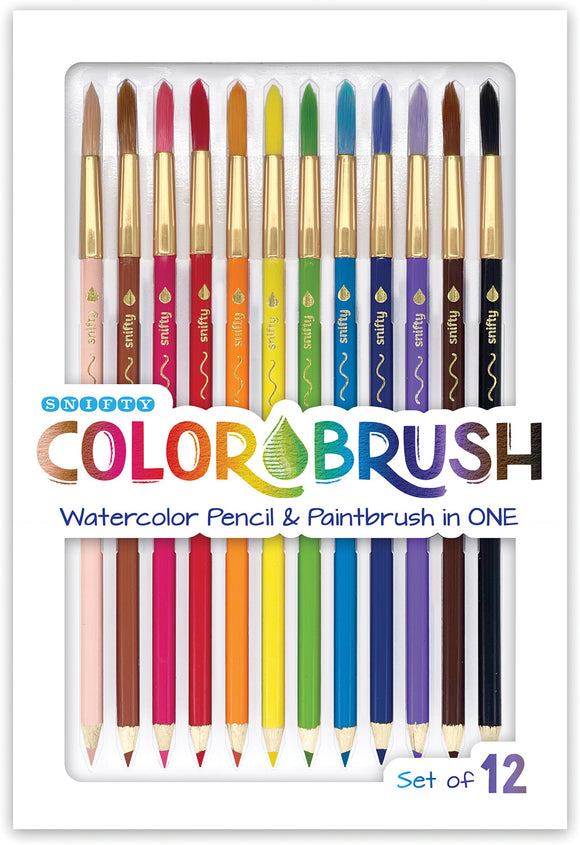 Snifty Colorbursh Watercolor Pencil & Brush Set (Rainbow)