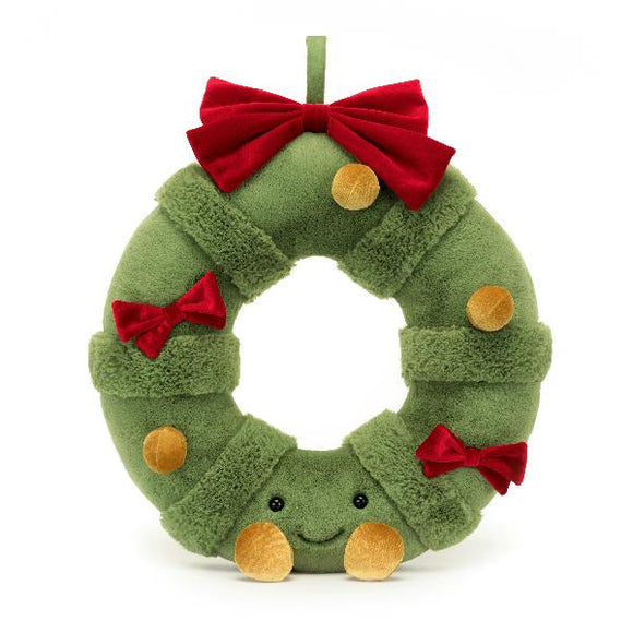 Jellycat Amuseables Decorated Christmas Wreath 17.5