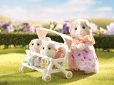 Calico Critters Patty and Paden's Double Stroller Set