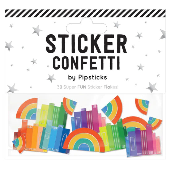 Pipsticks® Sticker Confetti: Bookend Of The Rainbow – Growing Tree Toys