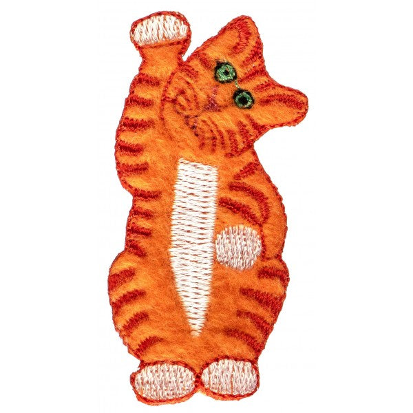 PWRH029.ORANGE Scaredy Cats - Orange - Scaredy Cat - Half Yard Cuts