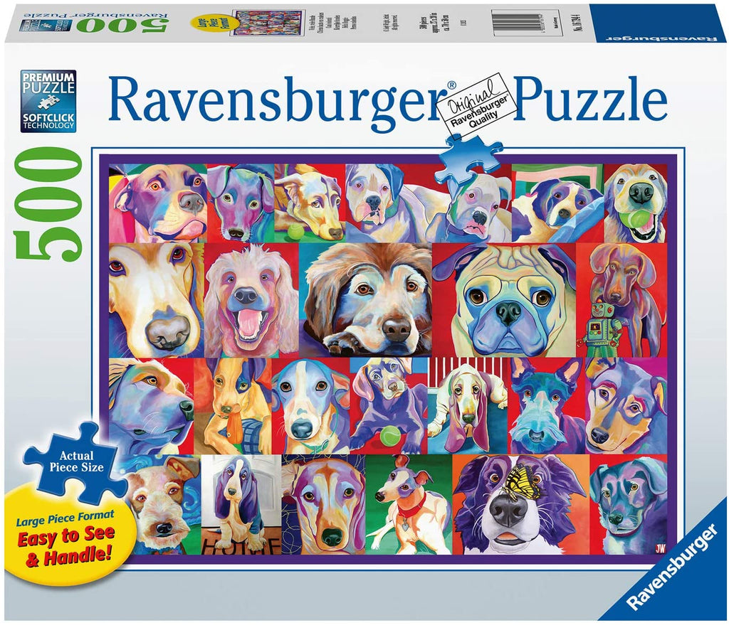 Bewolkt Namens controller Ravensburger Puzzle 500 Piece Hello Doggie (Large Format) – Growing Tree  Toys