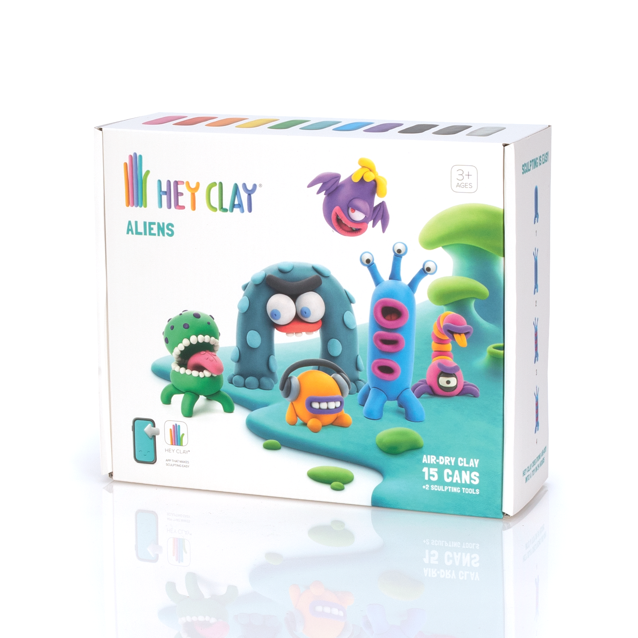  Fat Brain Toys Hey Clay Aliens - Clay Kit with Interactive App,  Kids & Tweens : Toys & Games