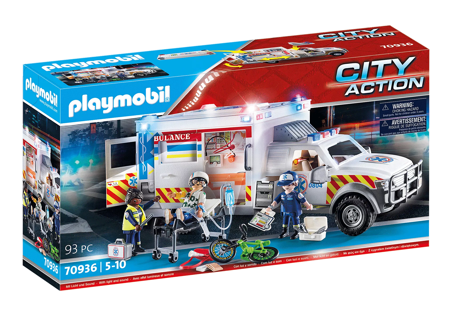 Playmobil City Life: Rescue - Ambulance with and Sound – Tree