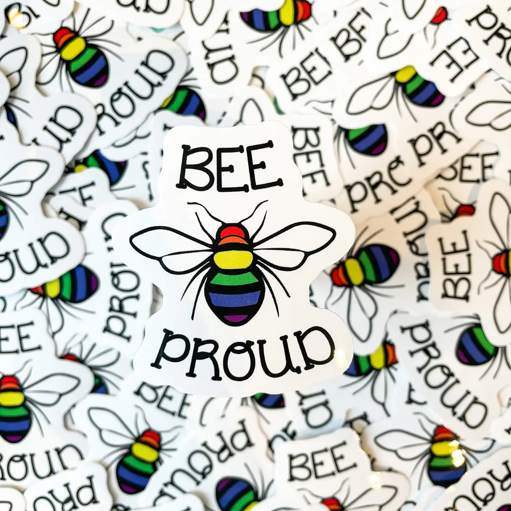 Rainbow Bee Stickers