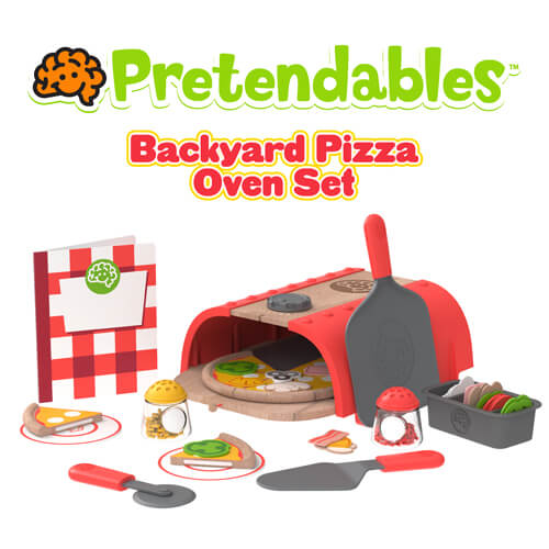 Fat Brain Toy Co. Play Food Multi - Backyard Pizza Oven Toy Set - Yahoo  Shopping