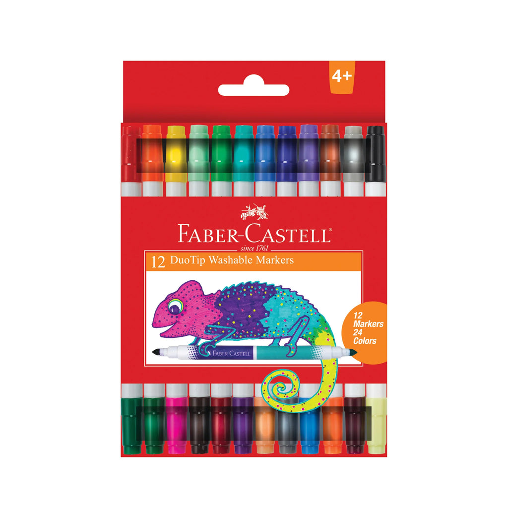 Faber-Castell Duo Tip Washable Markers - 24 count