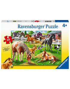 Ravensburger Puzzle 60 piece Happy Horses