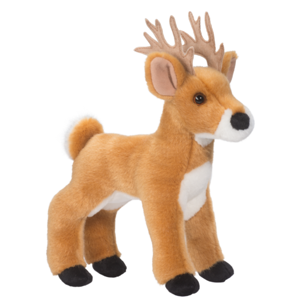 stuffed white reindeer